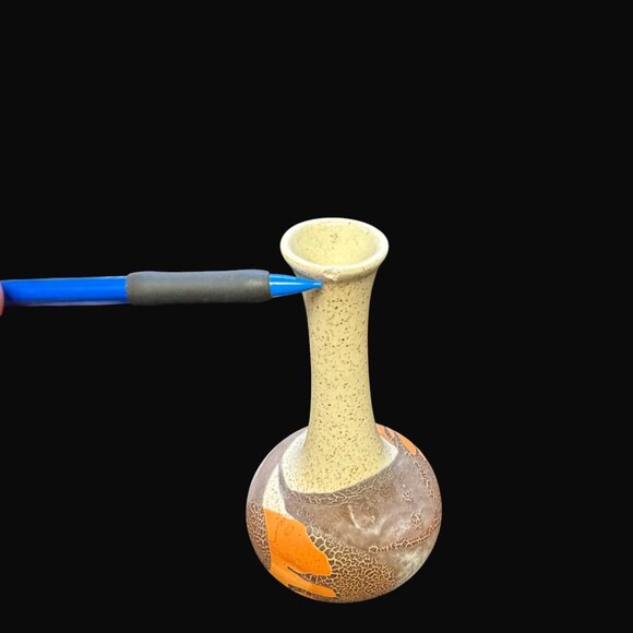 Vintage Royal Haeger Pottery Bud Vase – Mid Century Modern Speckled Glaze - Picture 8 of 8